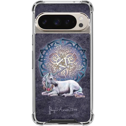Celtic Unicorn by Brigid Ashwood Pixel 9/9 Pro Clear Case